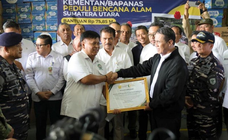 Mentan Amran Beri Apresiasi kepada GAPKI atas Dukungan Donasi Bencana Sumatera