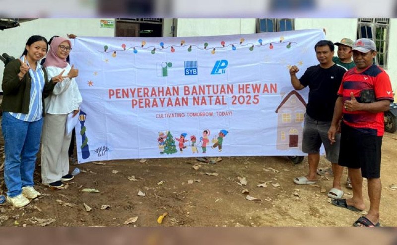 REA Kaltim Plantations Salurkan 33 Ekor Hewan Natal ke 10 Desa Binaan di Kukar