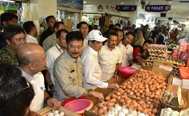 Pantau Harga Pangan, Mentan dan Mendag Kompak Sidak Pasar