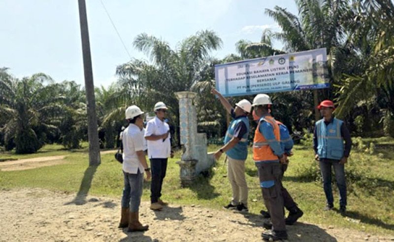 PalmCo dan PLN Edukasi Petani Sawit tentang Keselamatan Kerja di Dekat Jaringan Listrik