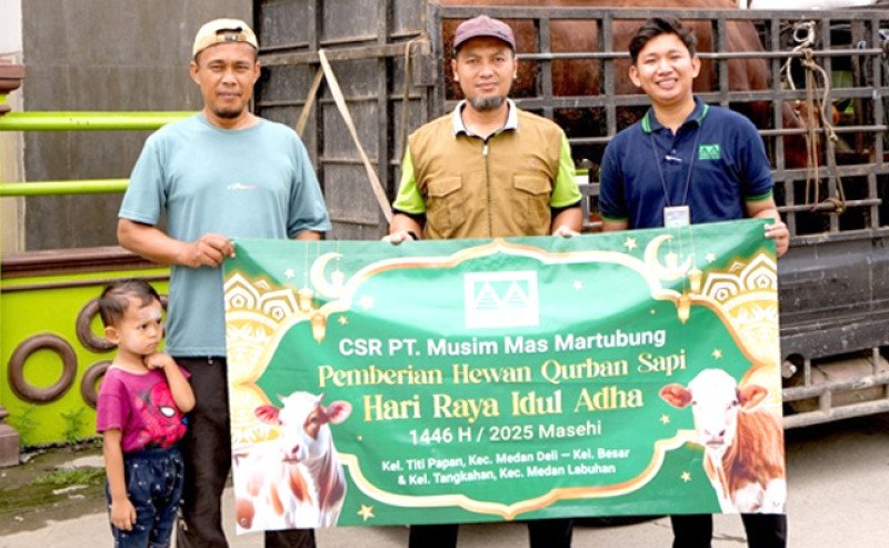 Musim Mas Group Salurkan 201 Hewan Kurban di Momen Iduladha 1446 H