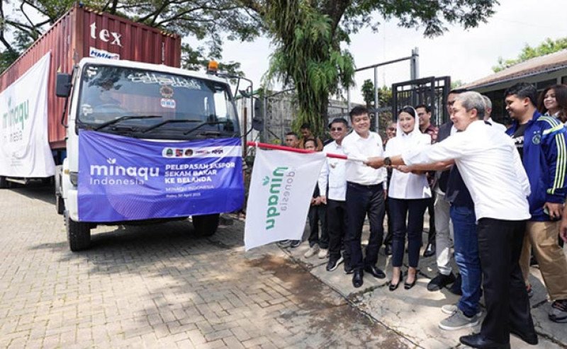 Sekam Bakar Tembus Pasar Eropa: Wamendag Lepas Ekspor Perdana Ke Belanda