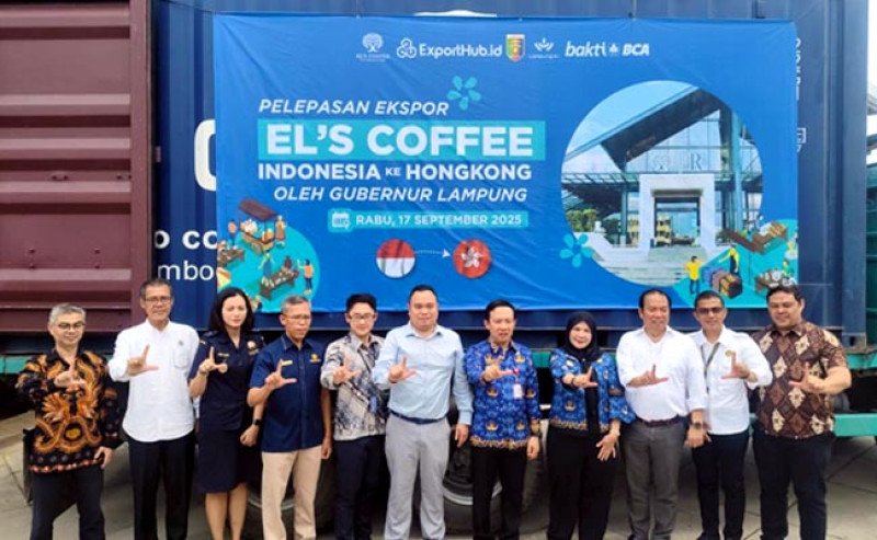 Kopi Lampung Tembus Hong Kong, Ekspor Perdana 6,3 Ton Senilai Rp750 Juta